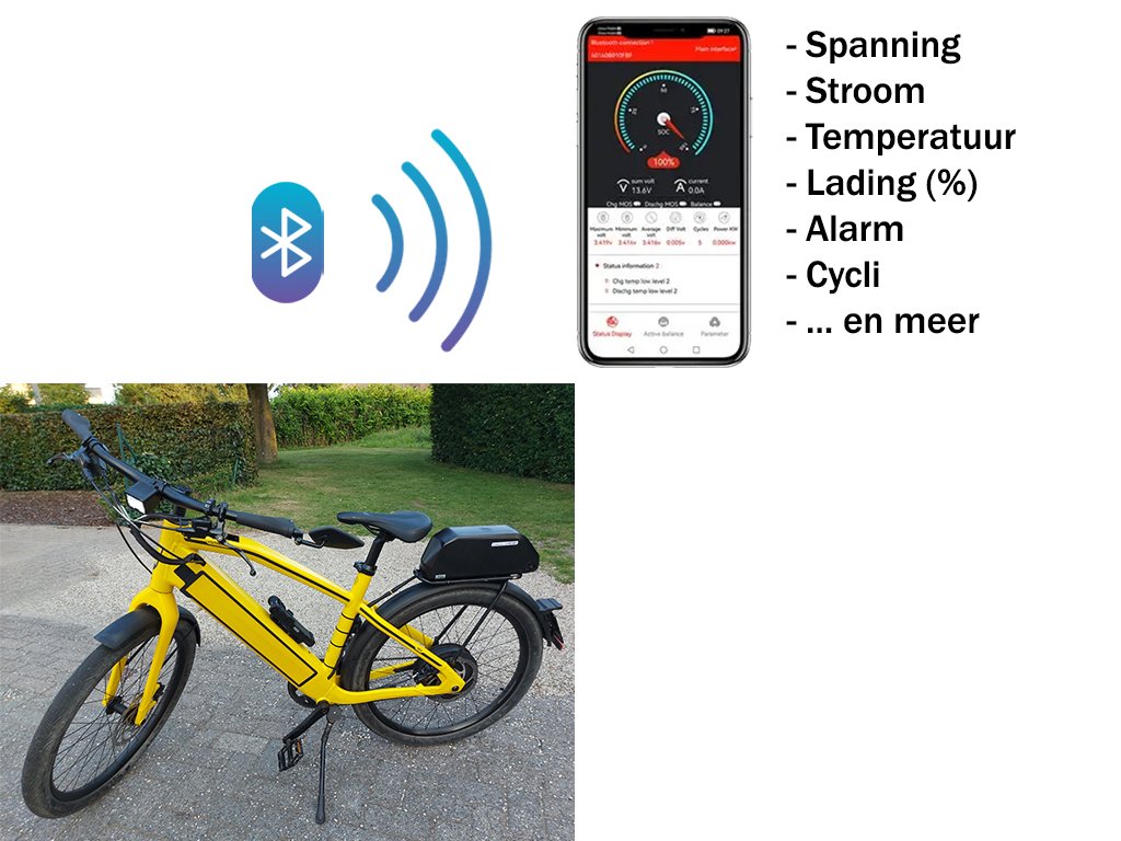 Batterijbewaking in real-time via de mobiele app (optioneel)
